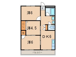 シャトレ北川の物件間取画像